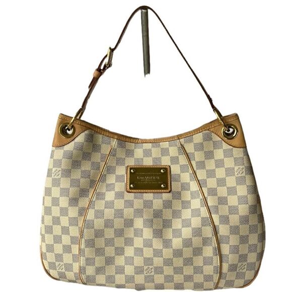 Louis Vuitton Galliera PM Monogram Canvas Handbag Shoulder Bag Damier Azur - Picture 1 of 15
